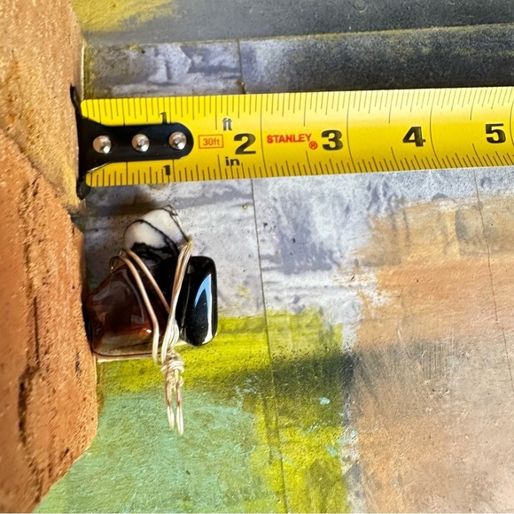 Wire Wrapped Stone Pendant - Picture 7 of 9